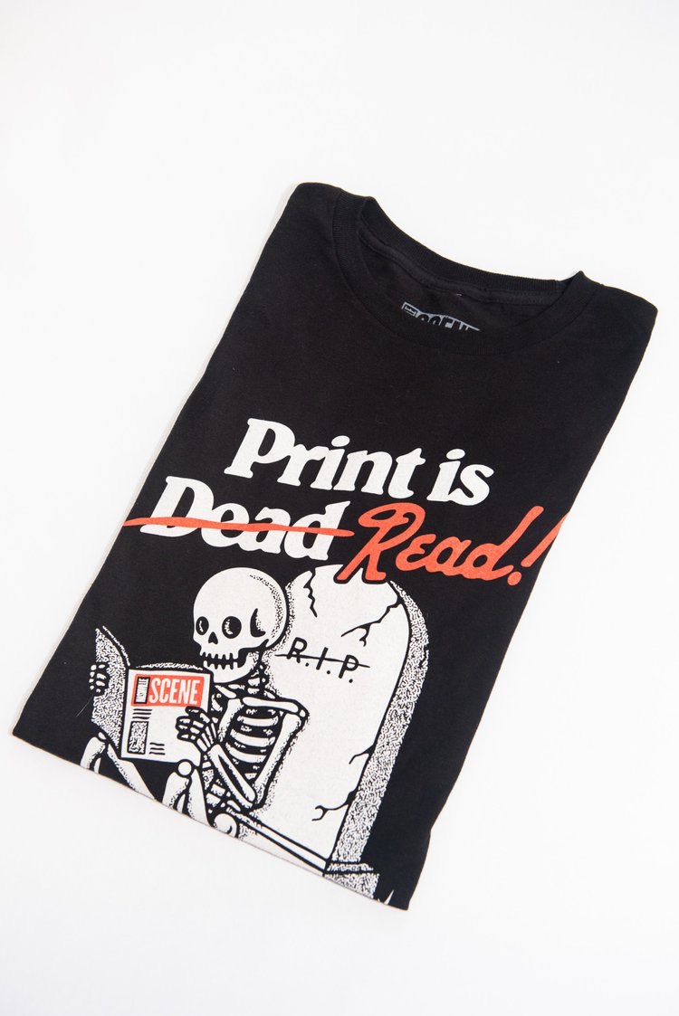 Another view of Print is READ Tee